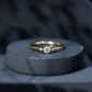 Minimal Diamond Promise Ring in Bezel Setting