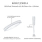Natural Baguette Diamond Half Eternity Ring for Anniversary
