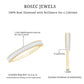 Natural Baguette Diamond Half Eternity Ring for Anniversary
