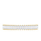 Natural Baguette Diamond Half Eternity Ring for Anniversary