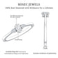 Real Diamond 3 Stone Promise Ring for Valentines