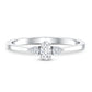 Real Diamond 3 Stone Promise Ring for Valentines
