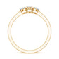 Real Diamond 3 Stone Promise Ring for Valentines