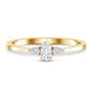 Real Diamond 3 Stone Promise Ring for Valentines