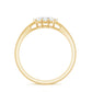 Certified Real Diamond Cluster Ring with Halo
