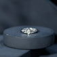 Natural Oval Cut Diamond Solitaire Engagement Ring