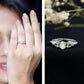 Natural Oval Cut Diamond Solitaire Engagement Ring