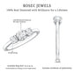 Natural Diamond 3 Stone Engagement Ring with Certificate