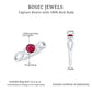 Natural 0.6 Carat Ruby Promise Ring with Crossover Shank