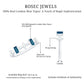 Baguette London Blue Topaz and Marquise Diamond Half Eternity Ring