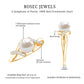 Freshwater Pearl Solitaire Crossover Engagement Ring with Diamond