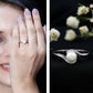 Cultured 2.2 Carat Freshwater Pearl Engagement Ring with Bypass Shank