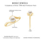 Cultured 2.2 Carat Freshwater Pearl Engagement Ring with Bypass Shank