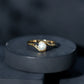 Cultured 2.2 Carat Freshwater Pearl Engagement Ring with Bypass Shank