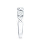 Natural Diamond Infinity Band Ring with Certificate