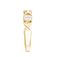 Natural Diamond Infinity Band Ring with Certificate