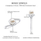 Freshwater Pearl Solitaire Bypass Engagement Ring with Diamond Accent