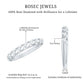 Elegant Round Shape Diamond Half Eternity Ring