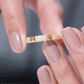 Certified Natural Diamond Interlock Half Eternity Band Ring