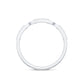 Certified Natural Diamond Interlock Half Eternity Band Ring