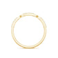 Certified Natural Diamond Interlock Half Eternity Band Ring
