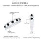 Round Cut Black Onyx and Diamond Half Eternity Band Ring