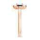 Natural Ethiopian Opal and Sapphire Designer Ring