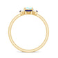 Natural Ethiopian Opal and Sapphire Designer Ring