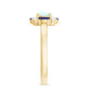 Natural Ethiopian Opal and Sapphire Designer Ring