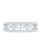 Natural Baguette Diamond Half Eternity Band With Certificate