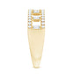 Natural Baguette Diamond Half Eternity Band With Certificate