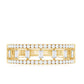 Natural Baguette Diamond Half Eternity Band With Certificate