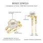 Freshwater Pearl and Diamond Wedding Ring Set