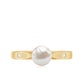 Natural 2.2 Carat Freshwater Pearl Solitaire Ring with Diamond