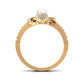 2 Carat Freshwater Pearl Engagement Ring with Diamond Accent