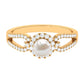 2 Carat Freshwater Pearl and Diamond Engagement Ring with Split Shank