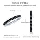 Baguette Cut Black Onyx Eternity Band Ring for Her