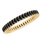 Baguette Cut Black Onyx Eternity Band Ring for Her