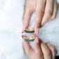 Anillo de Boda de Onyx Negro con Corte Redondo para Mujer