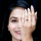Marquise Cut Lab Grown Blue Sapphire and Diamond Halo Engagement Ring