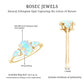 Natural Ethiopian Opal 3 Stone Engagement Ring With Certificate