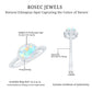 Genuine 1.2 Carat Oval Opalescent East West Engagement Ring with Diamond Halo