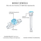 0.8 Carat Aquamarine and Diamond 3 Stone Engagement Ring with Double Band Shank