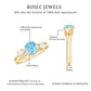 0.8 Carat Aquamarine and Diamond 3 Stone Engagement Ring with Double Band Shank
