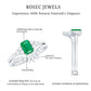 Certified Real Emerald Diamond Emerald Cut Engagement Ring and Wedding Band