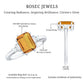 Certified Natural Citrine Emerald Cut Engagement Ring with Diamond