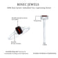 Certified Garnet Emerald Cut Engagement Ring with Real Diamond