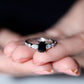 Certified 1.6 Carat Lab Grown Black Diamond Emerald Cut Engagement Ring with Side Stones