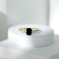 Certified 1.6 Carat Lab Grown Black Diamond Emerald Cut Engagement Ring with Side Stones