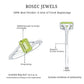 Anillo de compromiso de peridoto corte esmeralda de 1,8 quilates con brazo dividido de diamantes